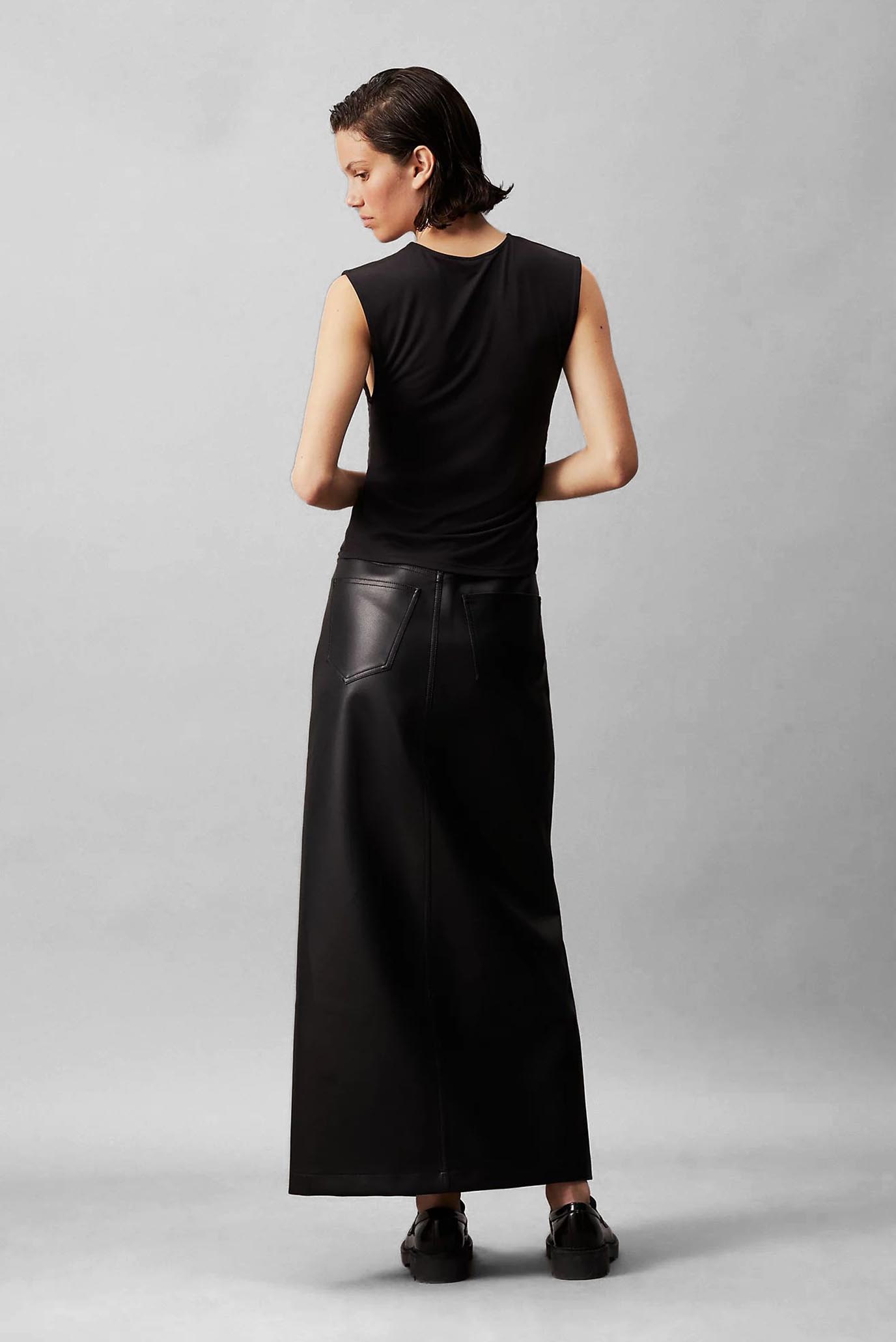 Юбка FAUX LEATHER MAXI SKIRT 3