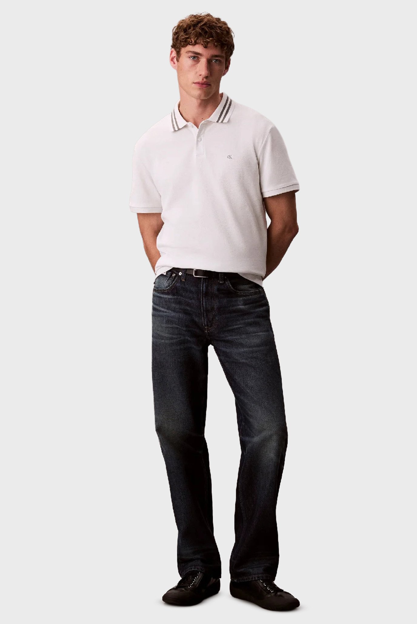 Поло SS MONOGRAM PIQUE TIPPED POLO 2