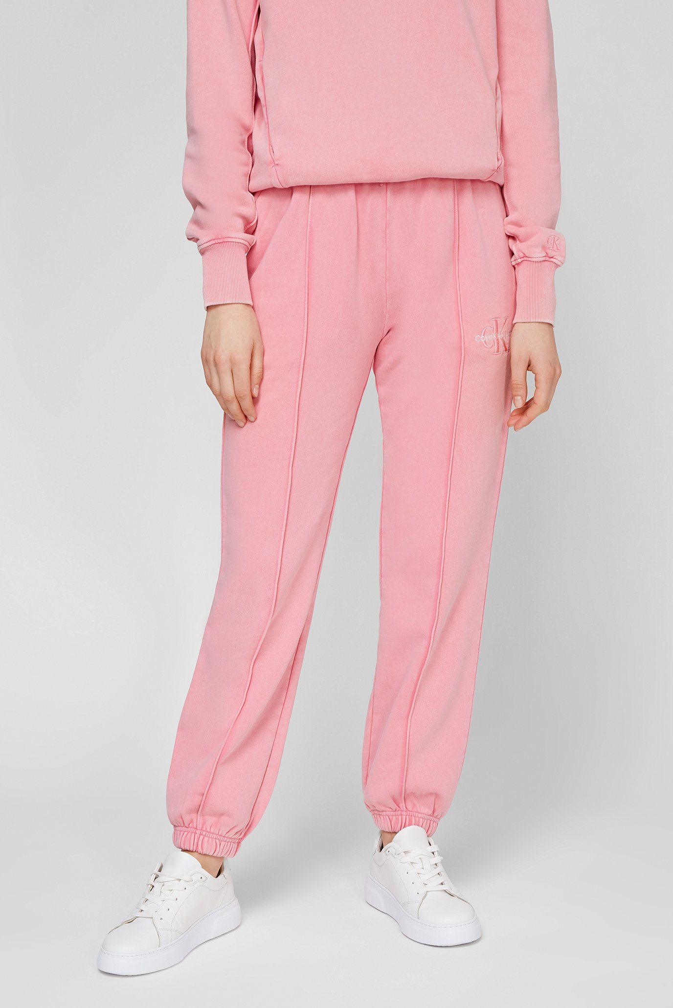 Женские розовые спортивные брюки 4