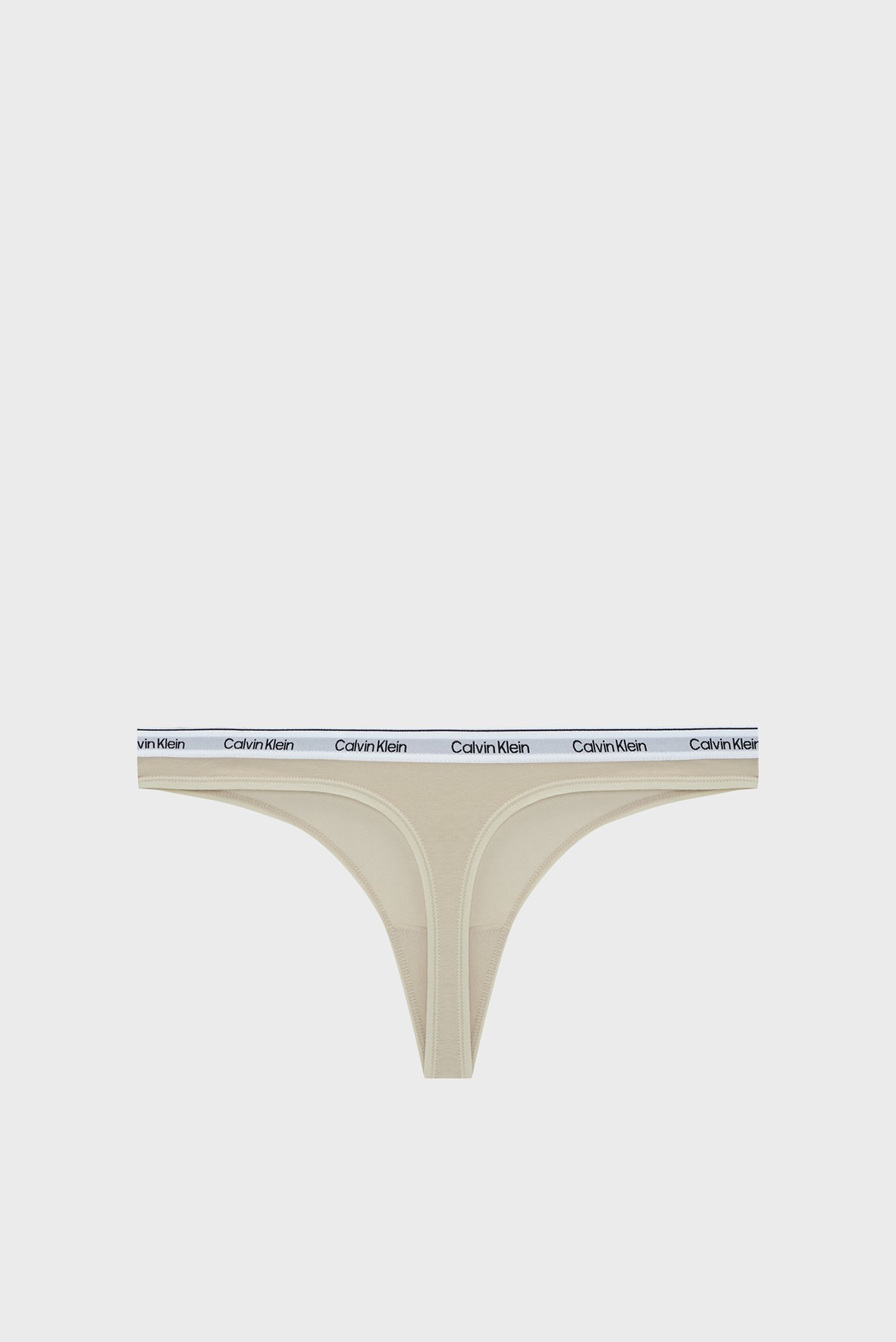 Женские бежевые трусики THONG 7