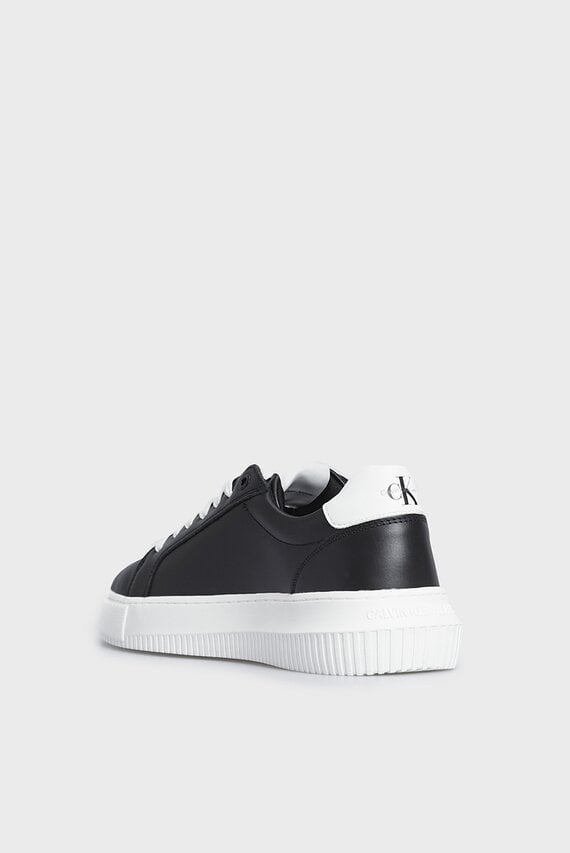 Женские черные кожаные сникерсы CHUNKY CUPSOLE MONO LTH WN