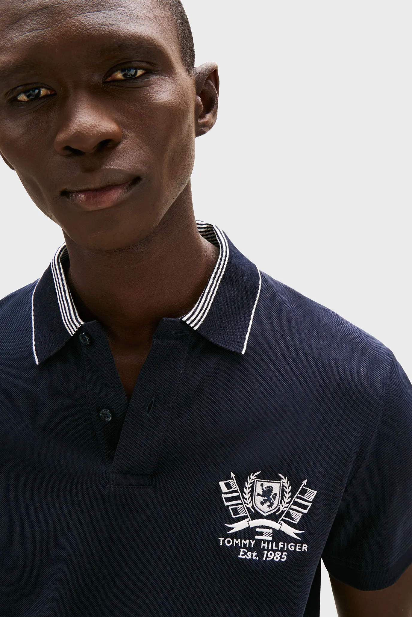 Мужское темно-синее поло ICON REG 4