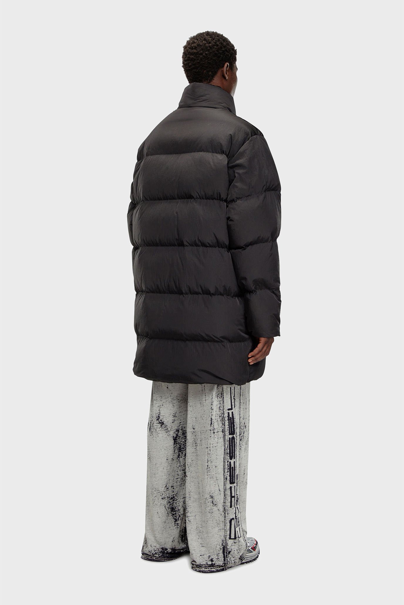 Мужской черный пуховик W-RAVEEL-LONG 2