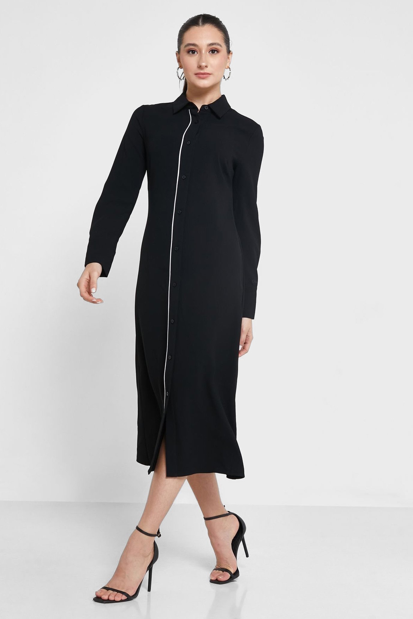 Calvin klein mandarin collar dress hotsell