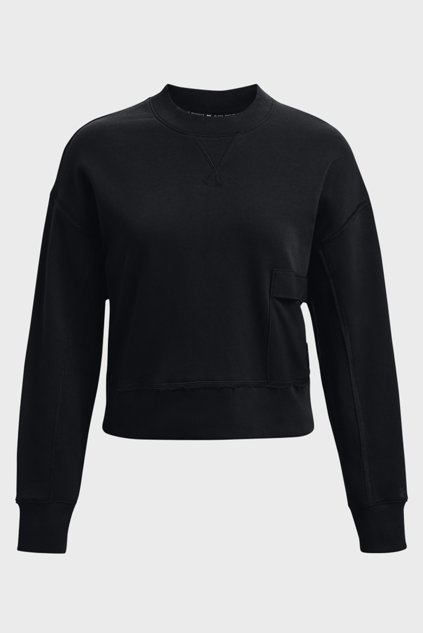 Женский черный свитшот UA Prjct Rock Fleece Crew 5