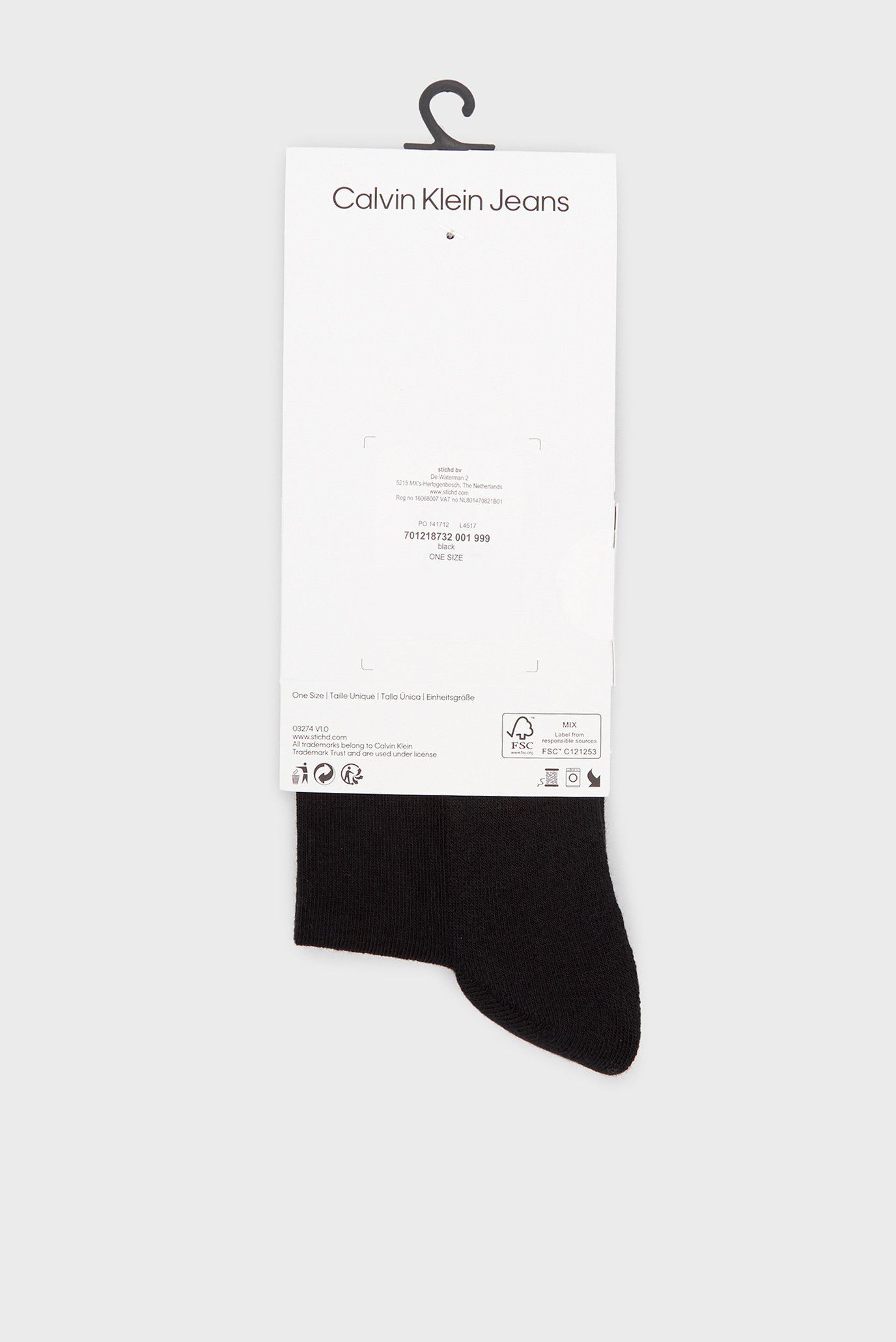 Носки CKJ MEN SOCK 1P RIB 6