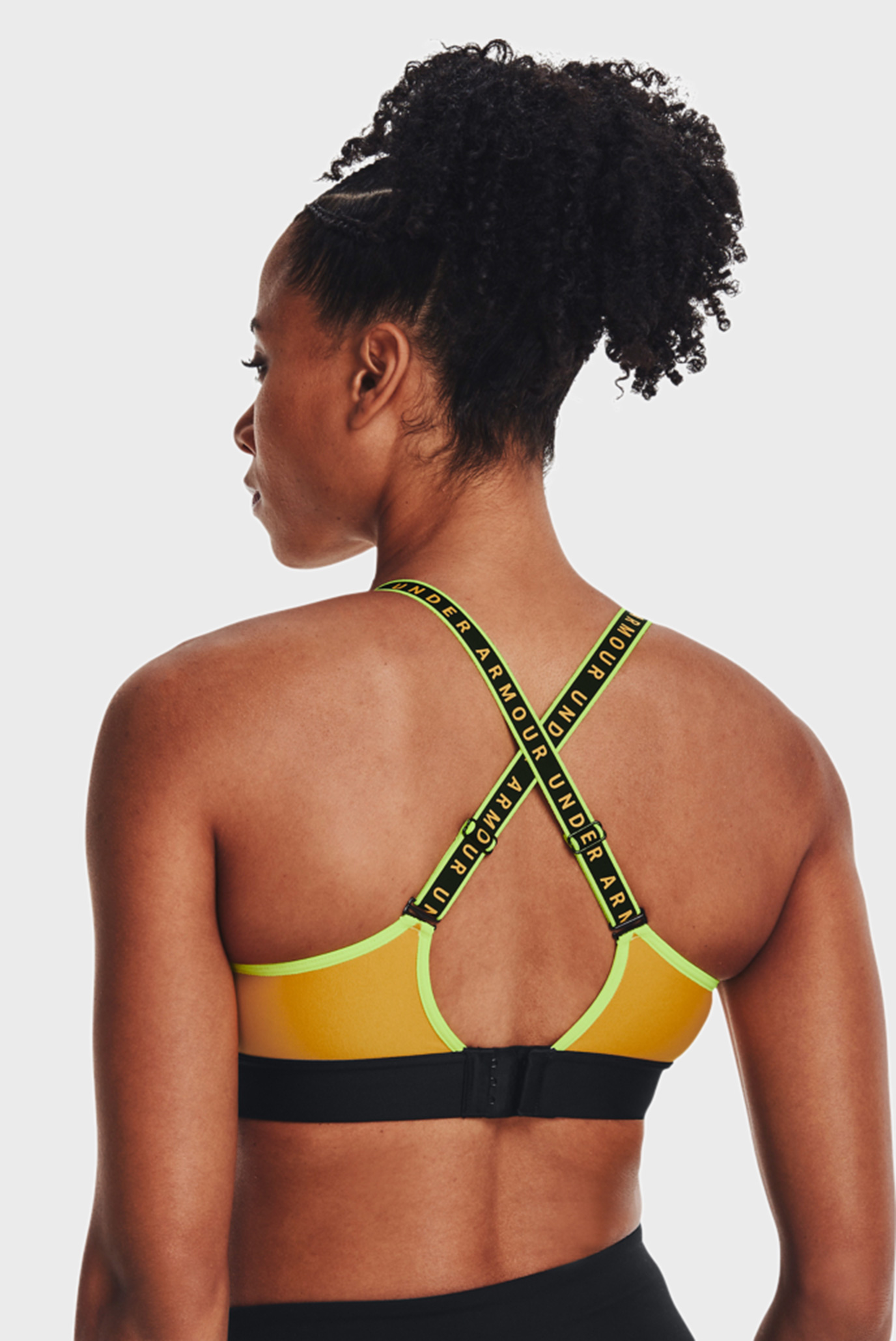 Женский оранжевый топ UA Infinity Mid Bra Blocked Under Armour Женский оранжевый топ UA Infinity Mid Bra Blocked 8
