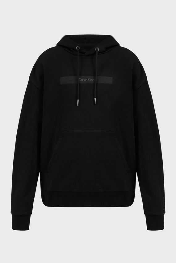 Мужское черное худи STRUCTURED EMBROIDERY Calvin Klein Мужское черное худи STRUCTURED EMBROIDERY Calvin Klein