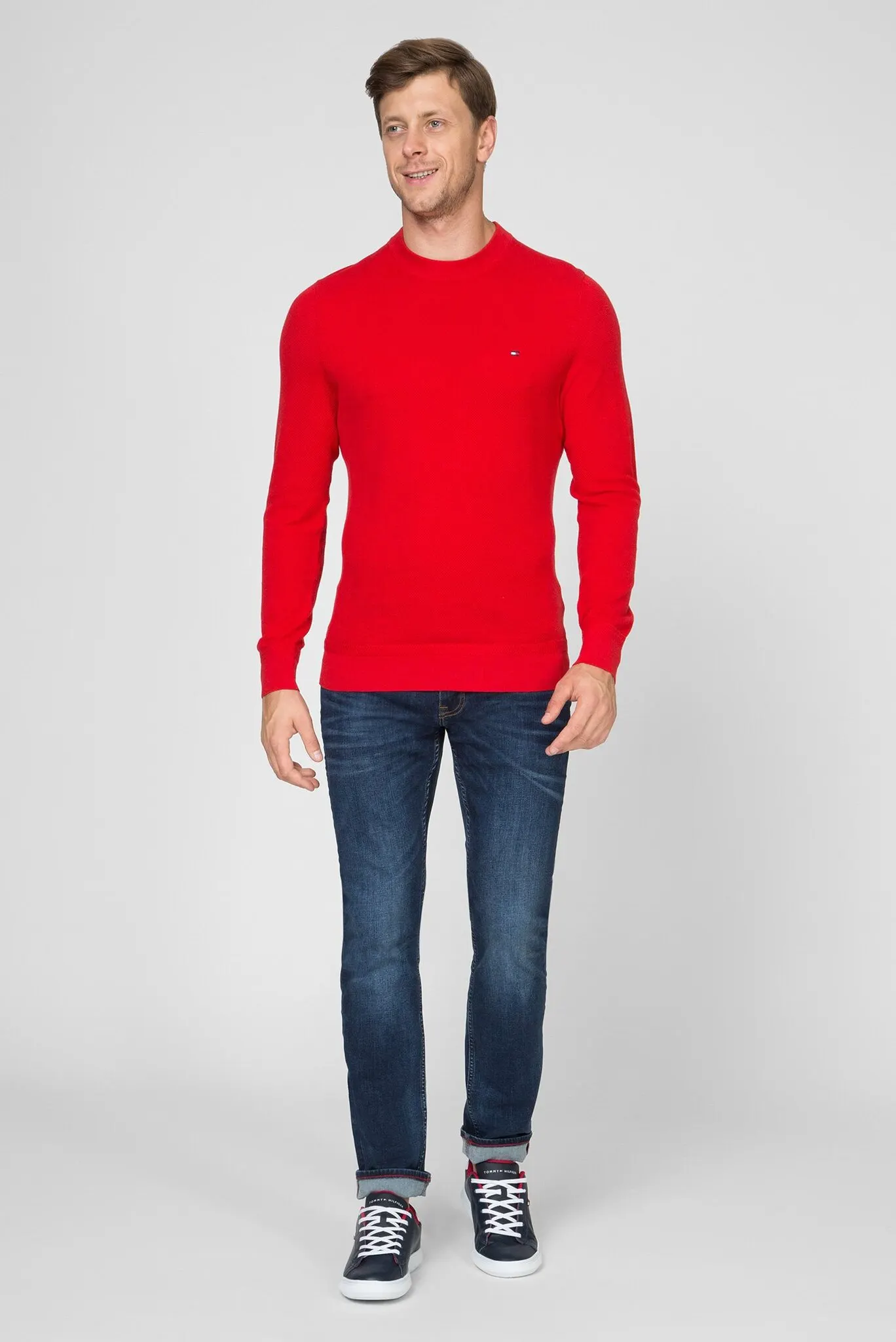 Мужской красный джемпер MOULINE RICECORN SWEATER 5