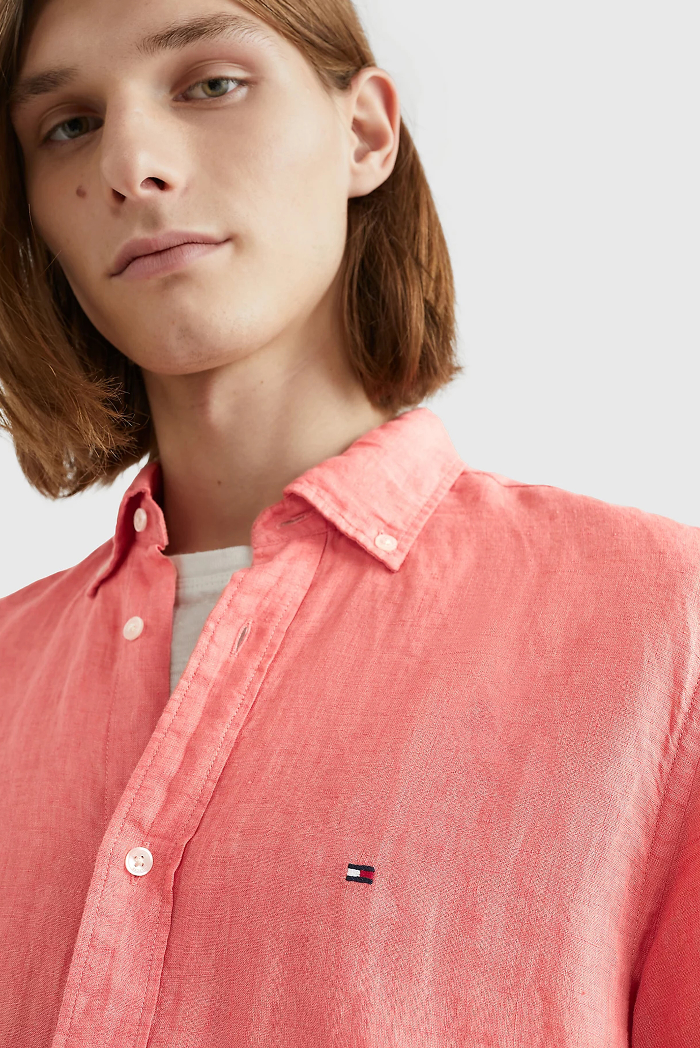 Рубашка с коротким рукавом PIGMENT DYED LINEN RF SHIRT S S 4