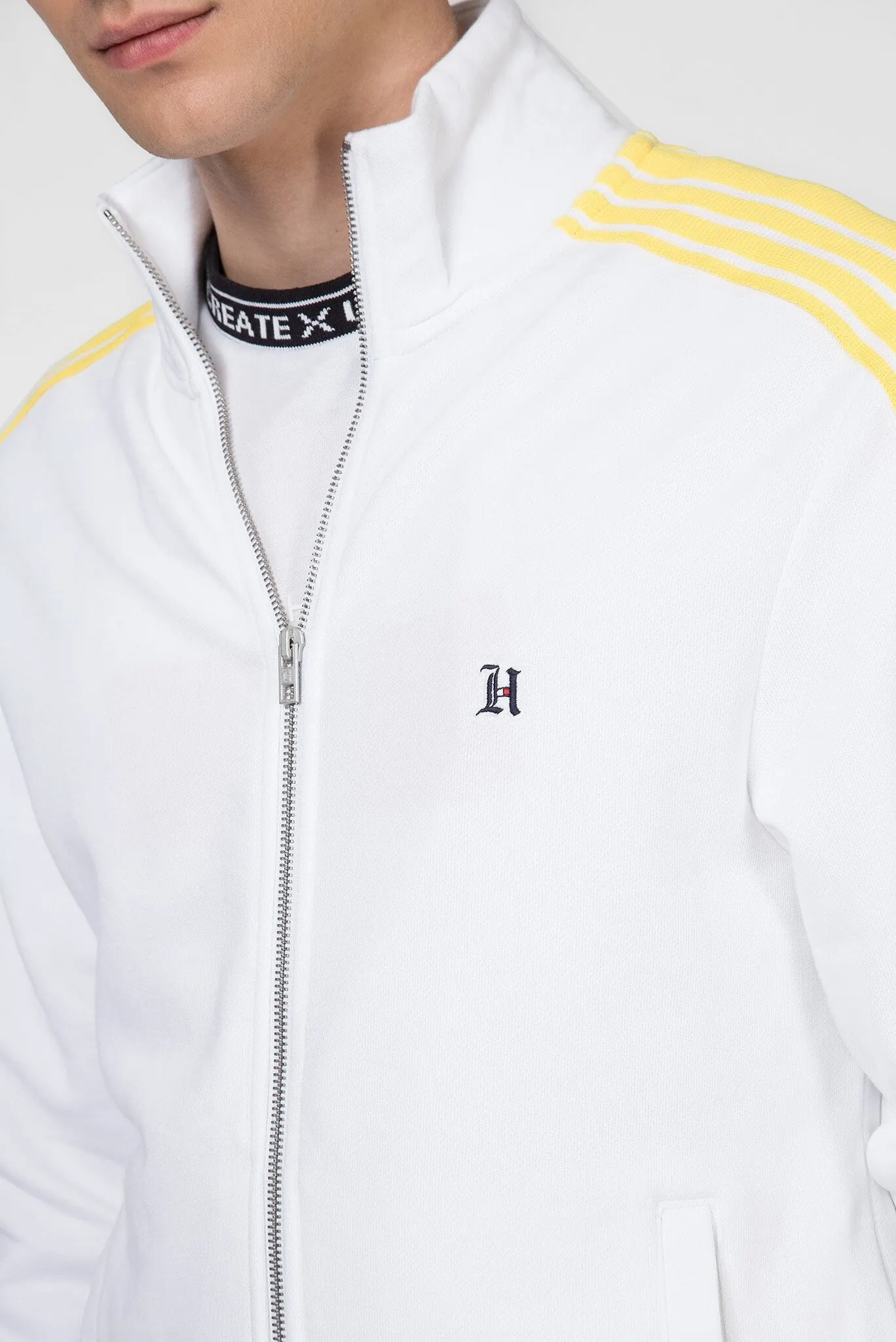 Мужская белая спортивная кофта LEWIS HAMILTON 4