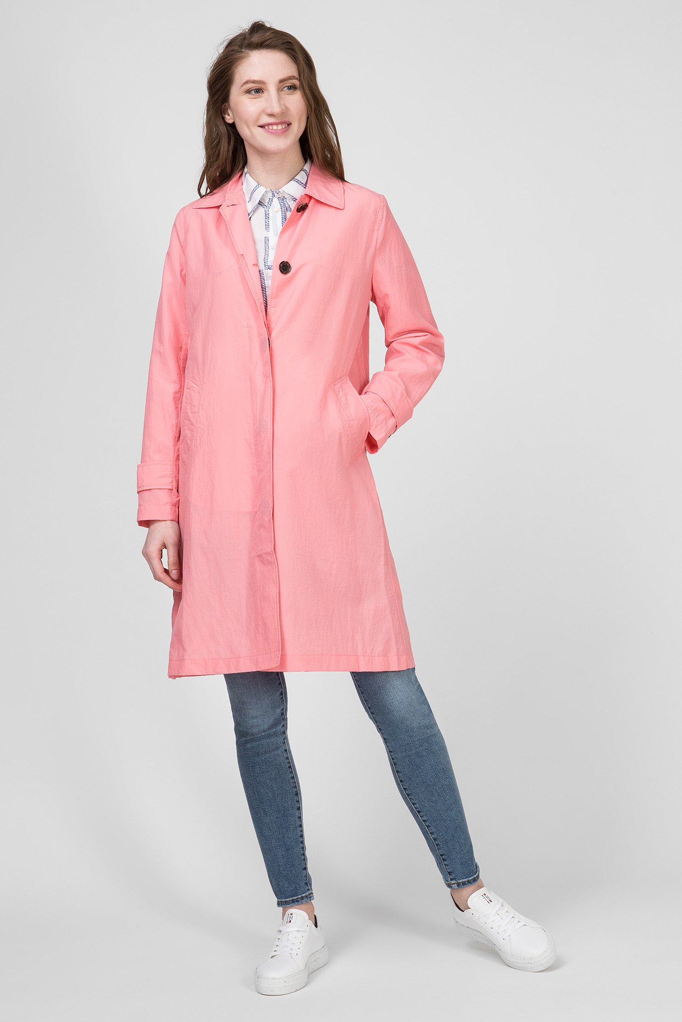 Женский розовый плащ CLAUDIA PACKABLE CRINKLE MAC 6