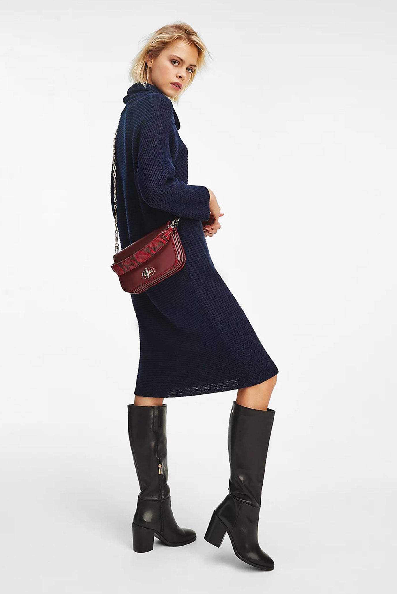 Платье/MATT&SHINE ROLL-NK DRESS 3/4 SL 2