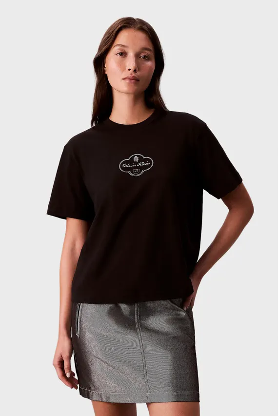 Футболка SS BOXY COCTAIL LOGO TEE Calvin Klein Jeans
