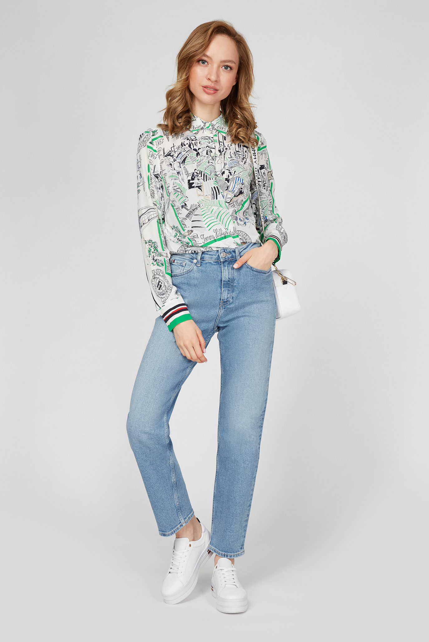 Женские голубые джинсы NEW CLASSIC 7