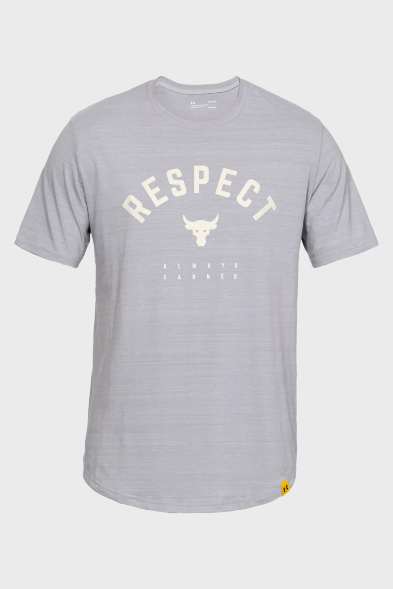 Мужская серая футболка PROJECT ROCK RESPECT TEE 4