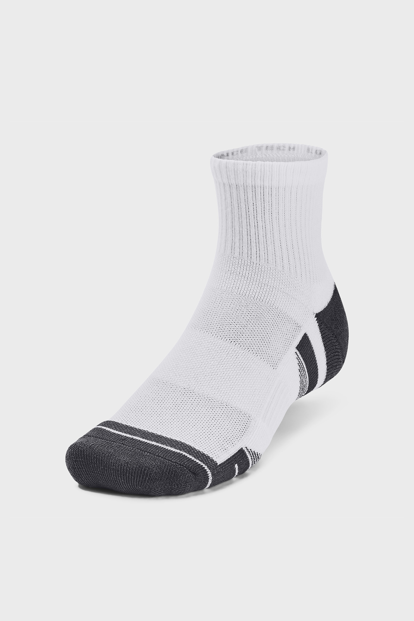 Белые носки (3 пары) UA Performance Tech 3pk Qtr 2