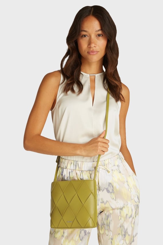 Сумка CK WOVEN SQUARE CROSSBODY