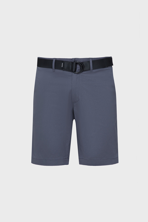 Мужские серые шорты MODERN TWILL SLIM SHORT BELT