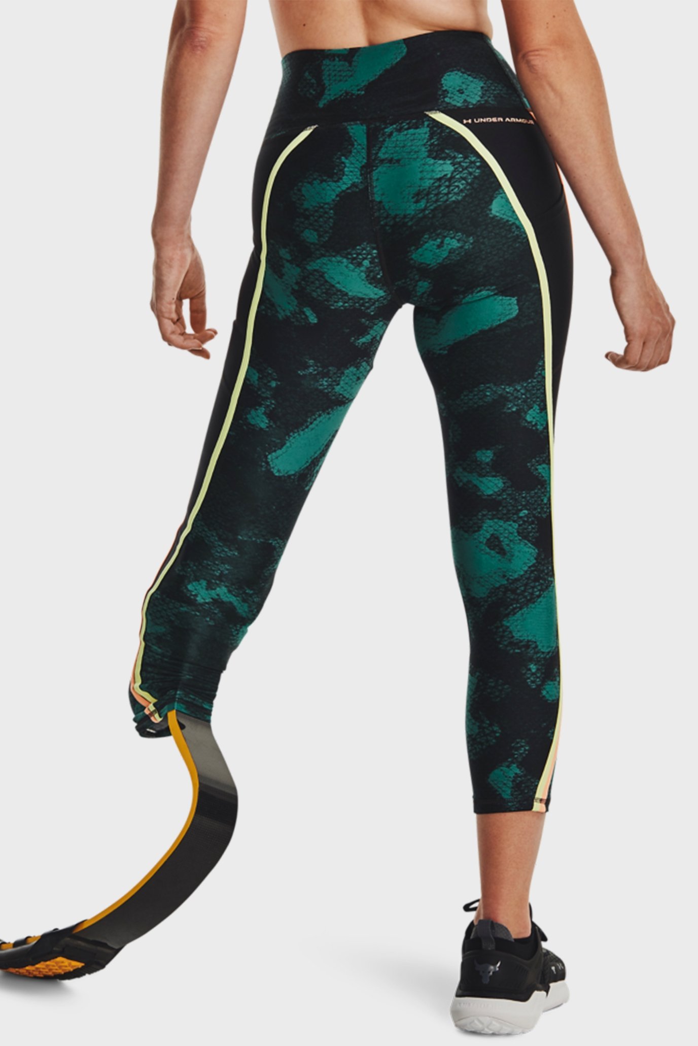 Женские зеленые тайтсы с узором Pjt Rck HG Pt Ankl Lg Fam 3