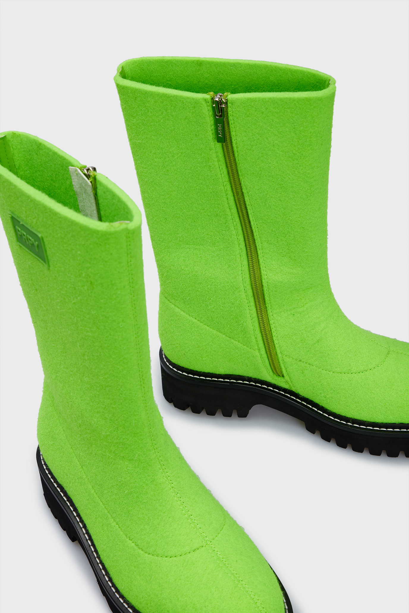 Женские салатовые сапоги Alisa 7