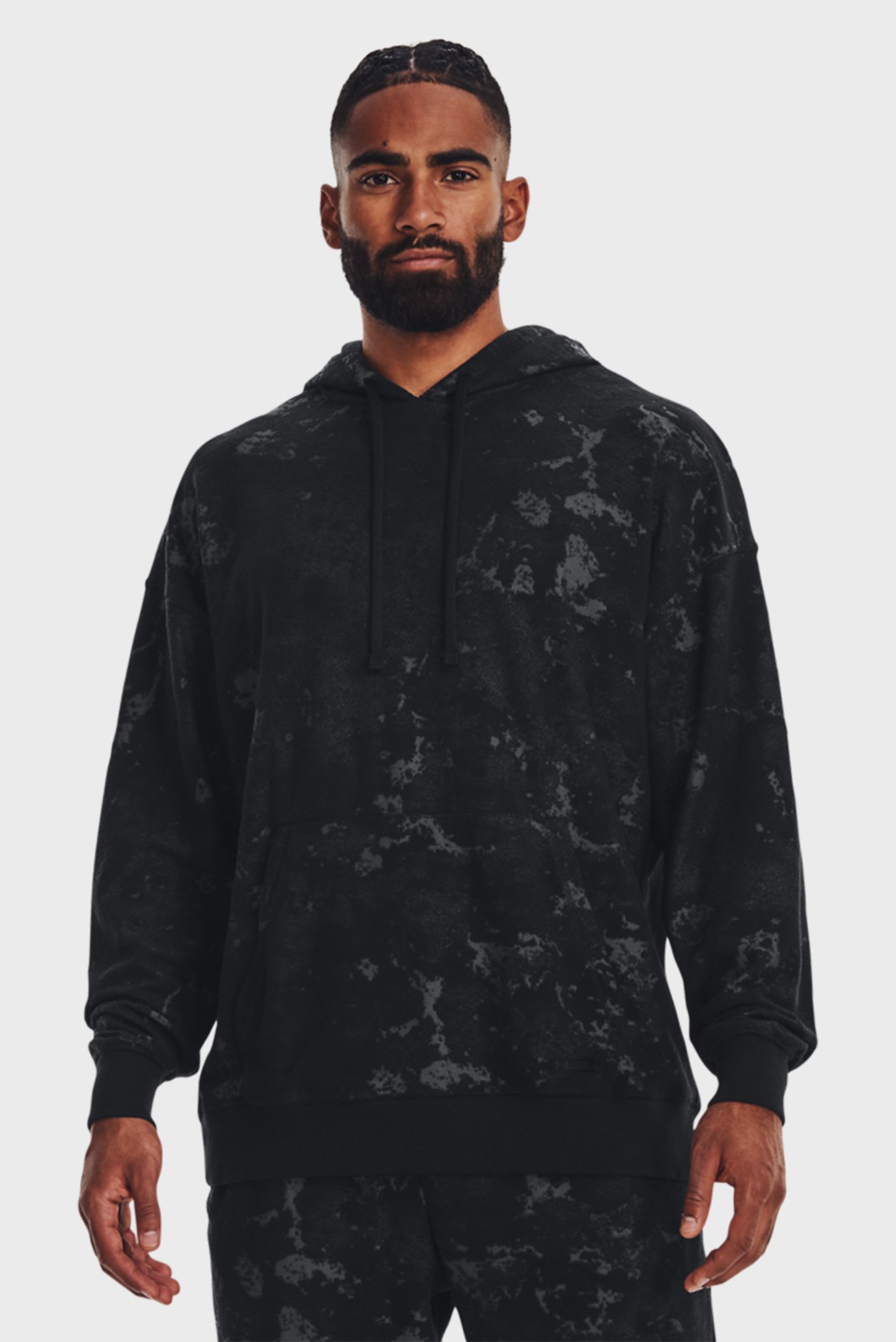 Мужское черное худи UA Journey Terry Hoodie 12