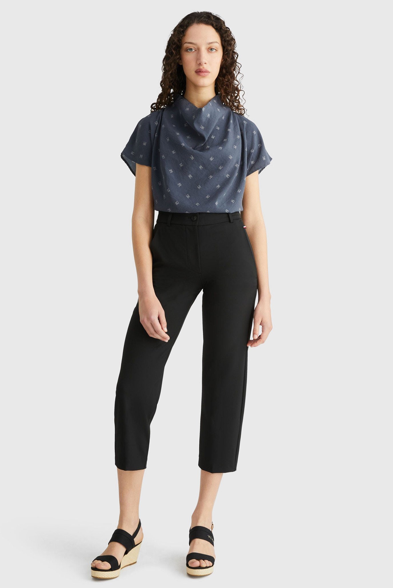 Женские черные брюки STRAIGHT VIS POLY BLEND 4