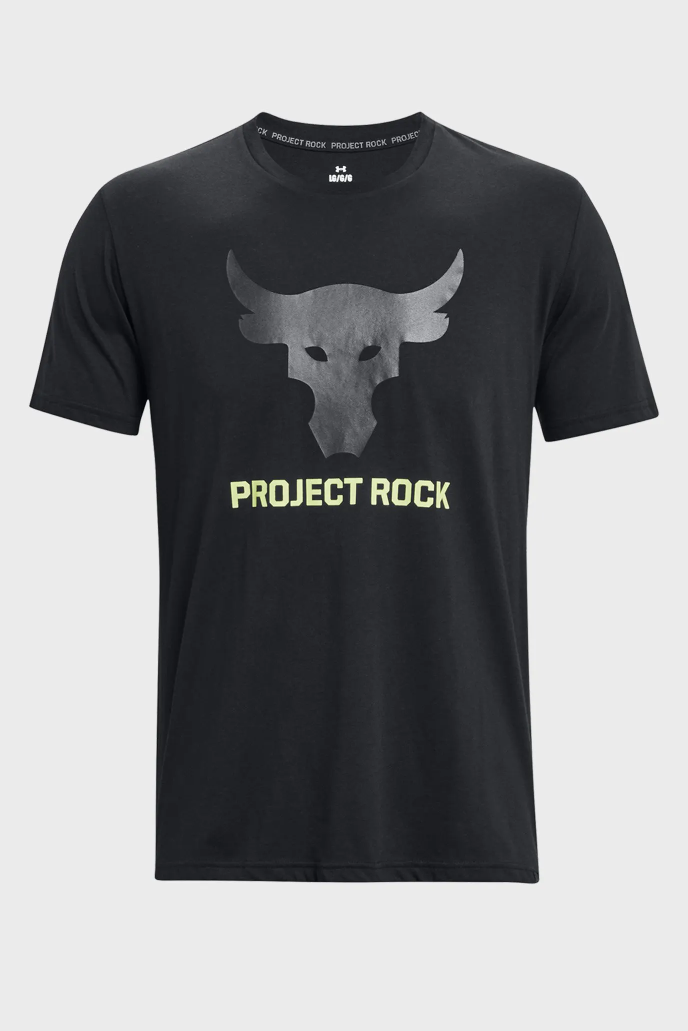 Мужская черная футболка UA PJT ROCK BRAHMA BULL SS 5