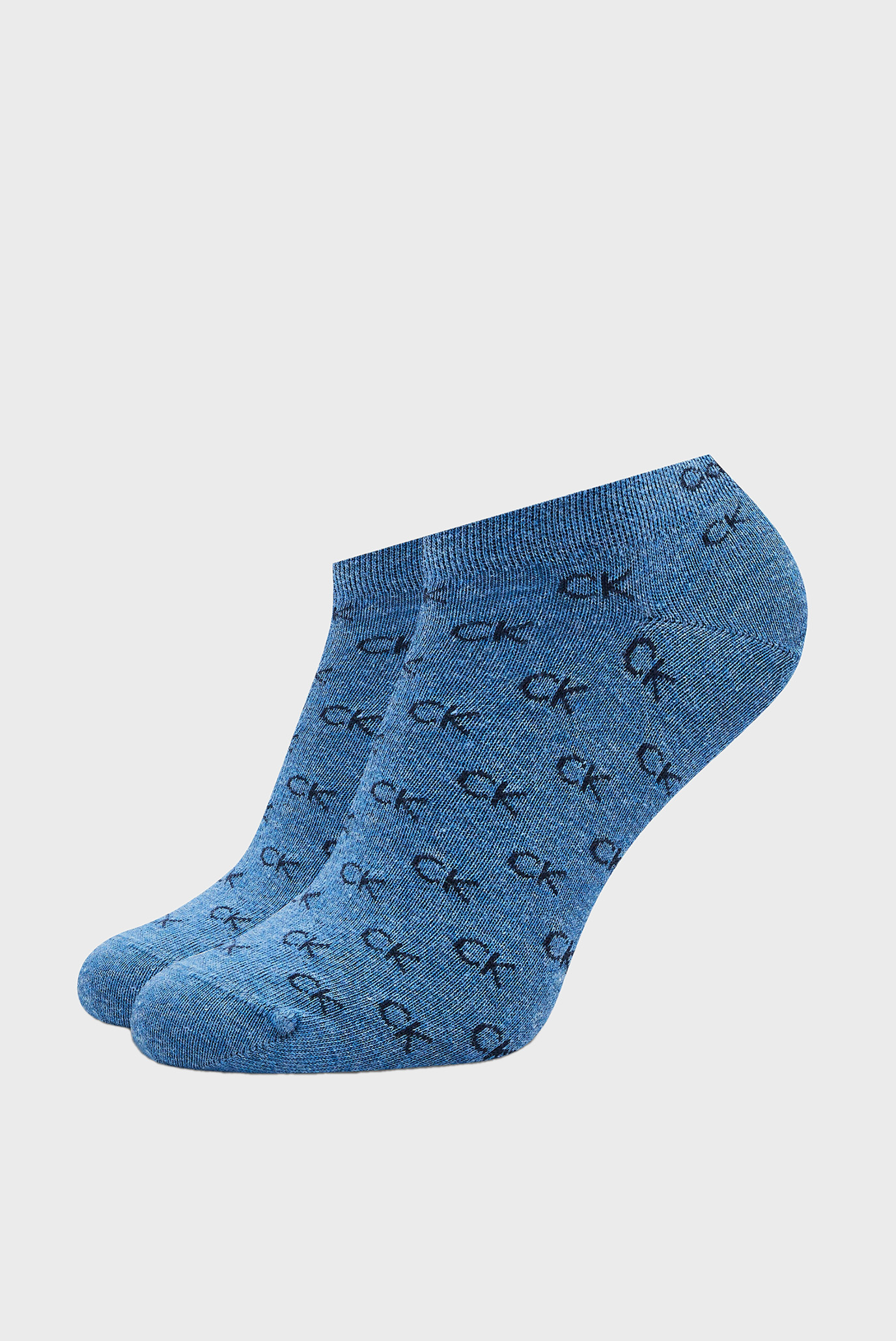 Носки CK MEN SNEAKER 2P ALL OVER LOGO 2