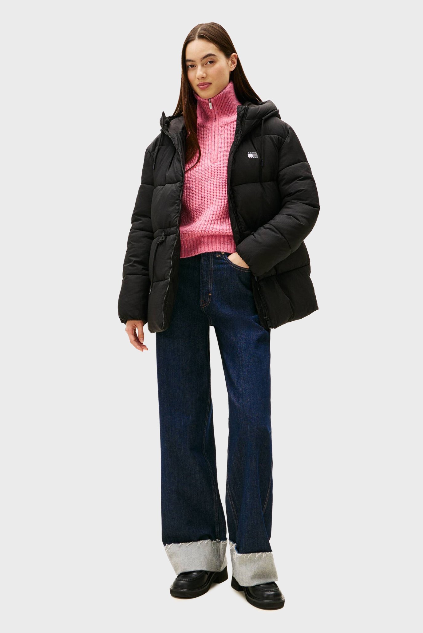 Куртка зимняя TJW HOODED MIDI PUFFER JACKET 2