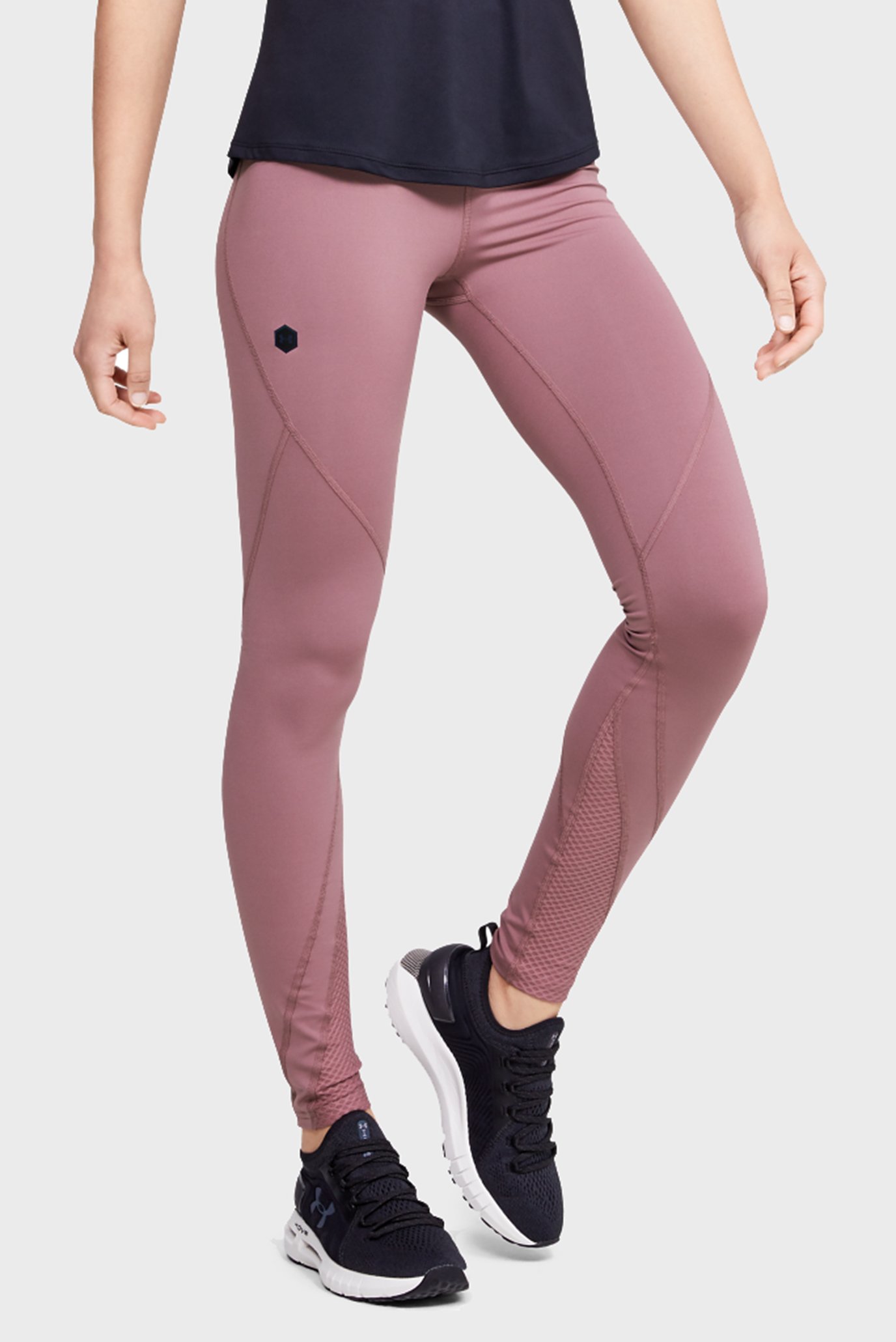 Женские розовые тайтсы UA Rush 8