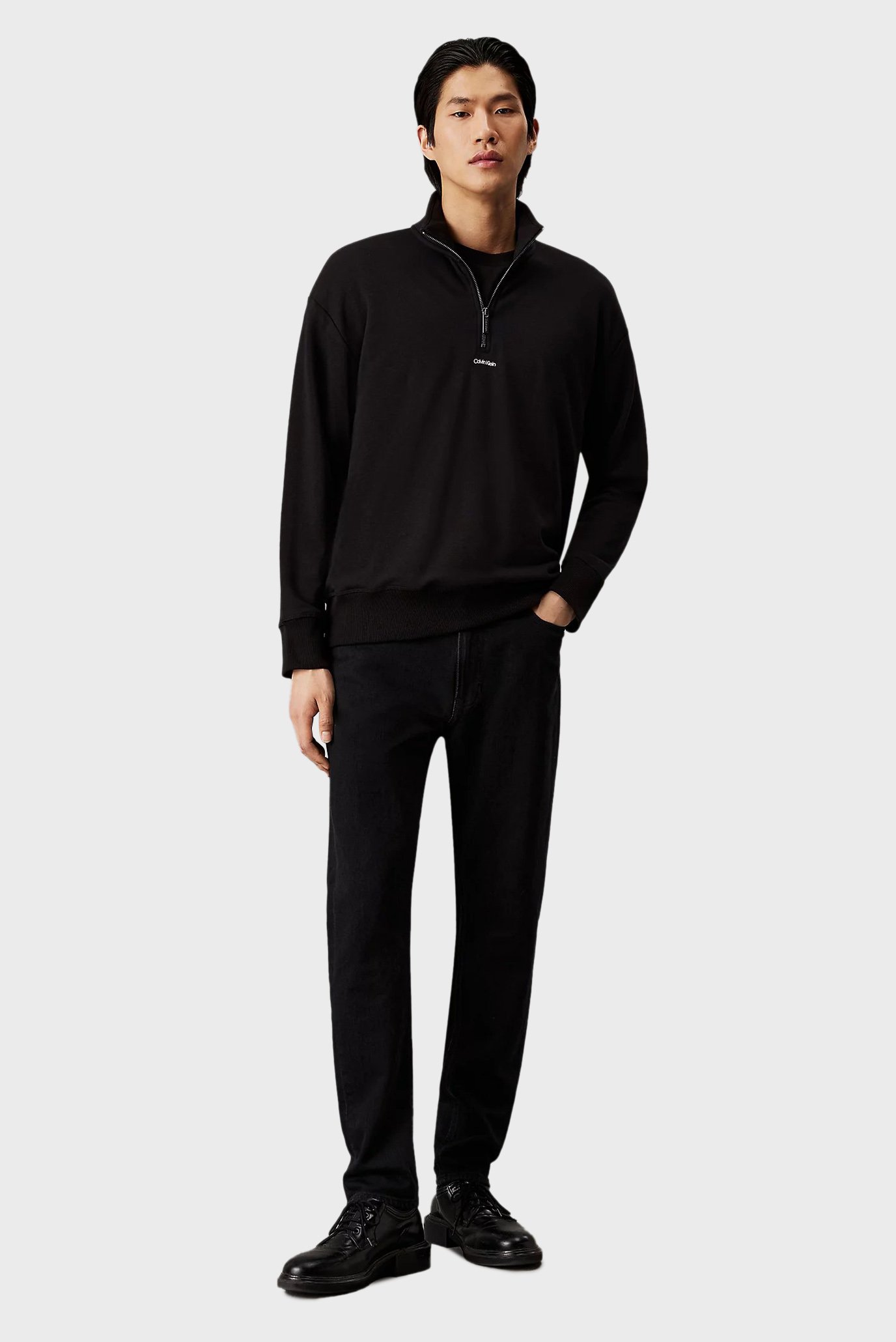 Мужская черная спортивная кофта NANO LOGO Q-ZIP 2