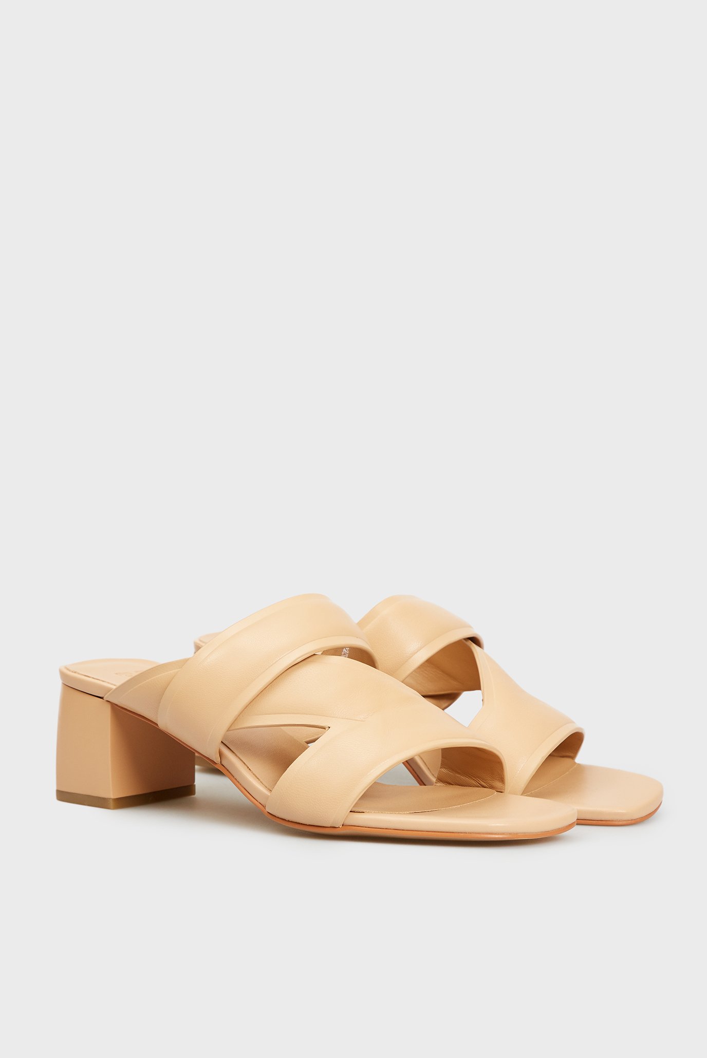 Женские бежевые кожаные мюли ShayaPRPY Женские бежевые кожаные мюли Shaya 3