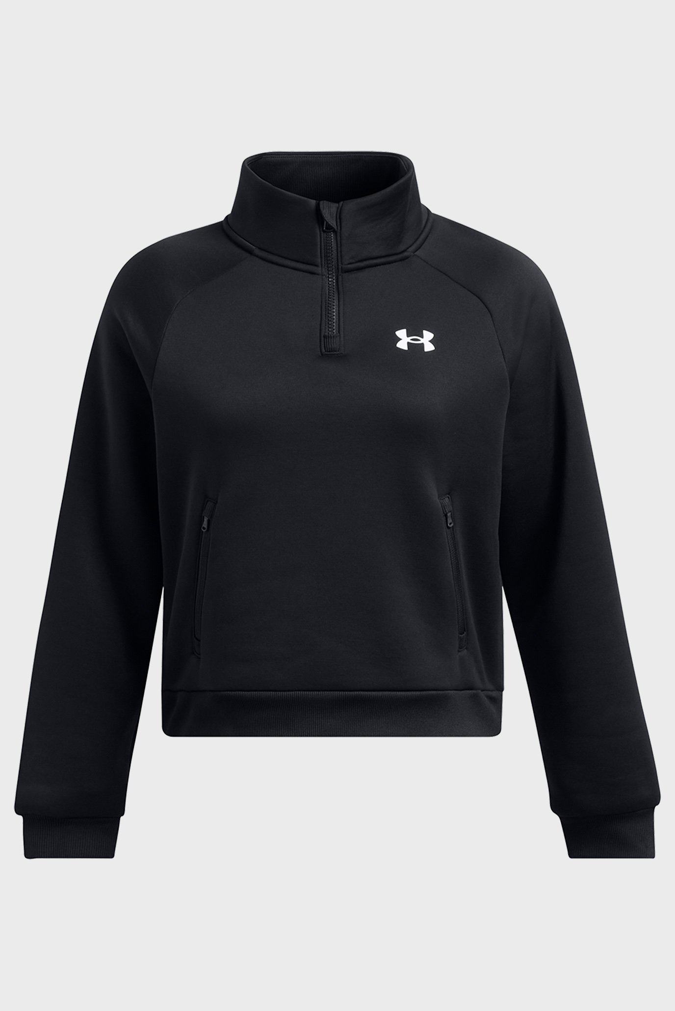 Женская черная спортивная кофта UA Armour Flc Pro HZ 4