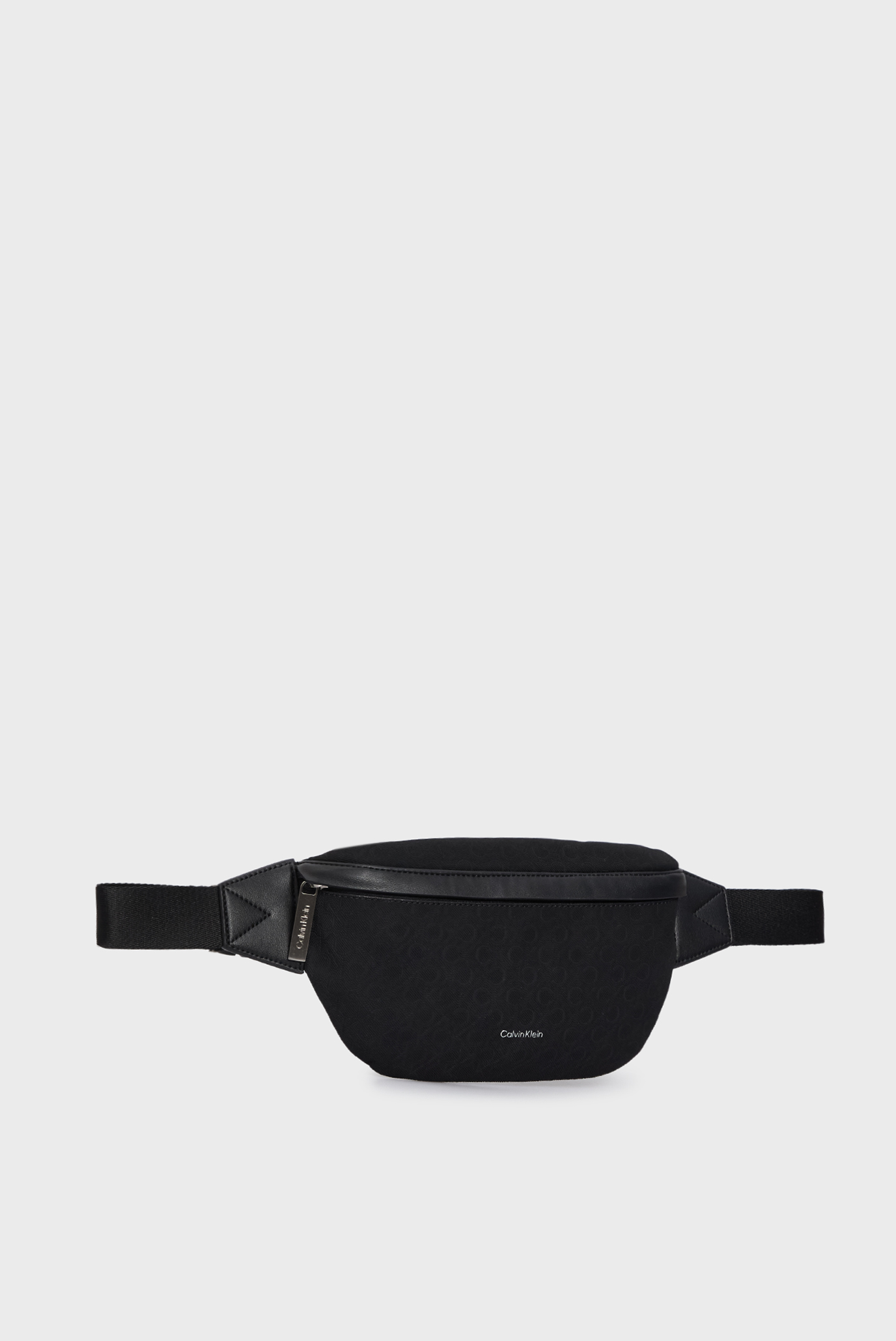 Мужская черная поясная сумка с узором CK MUST WAISTBAG MONO 3