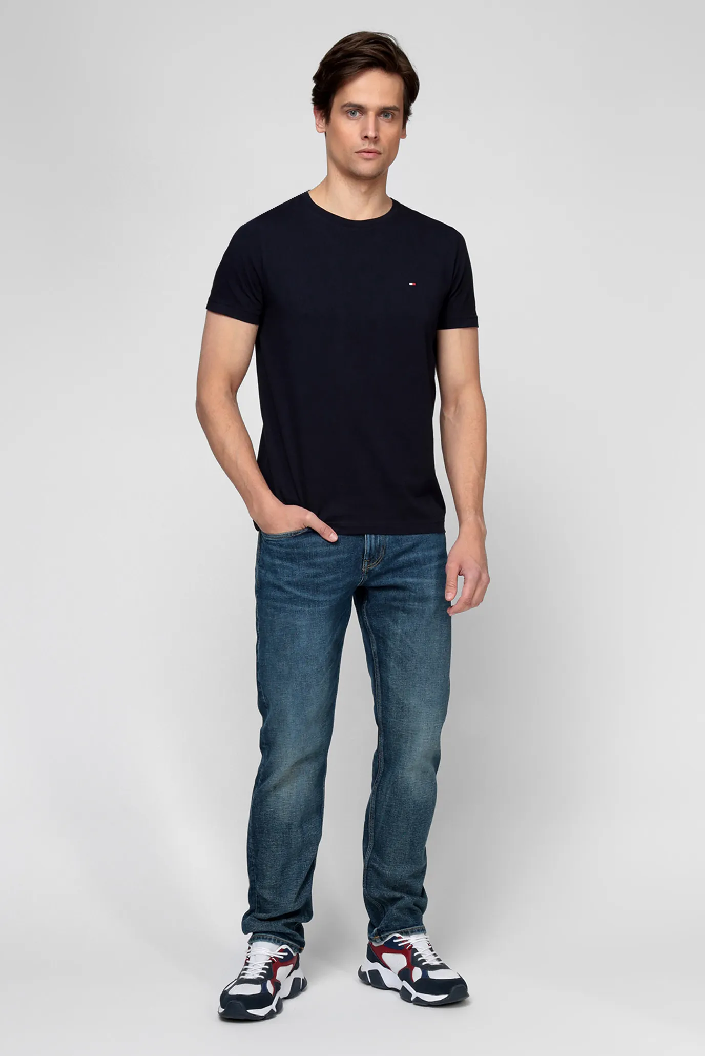 Мужская темно-синяя футболка 7