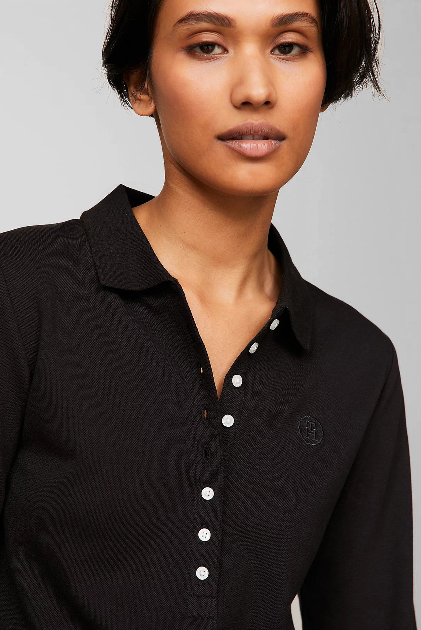 Поло с длинным рукавом SMD SLIM LYOCELL PIQ POLO LS 4