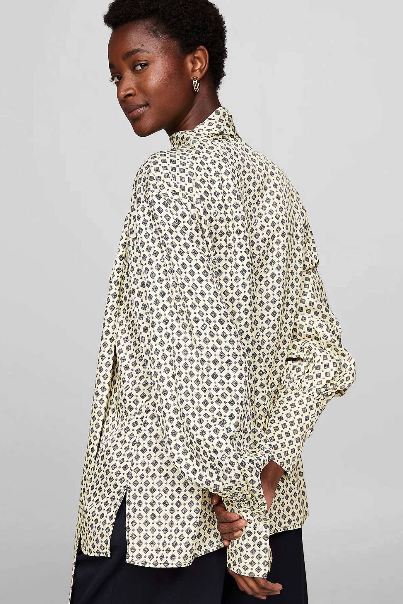 Блузка FOULARD TIE NECK LS BLOUSE 2