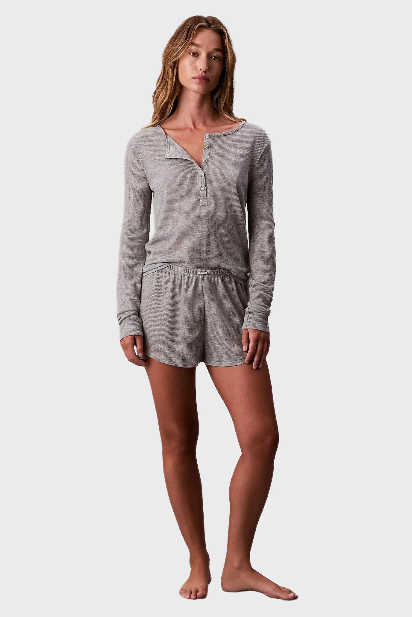 Топ TISSUE WAFFLE HENLEY 4