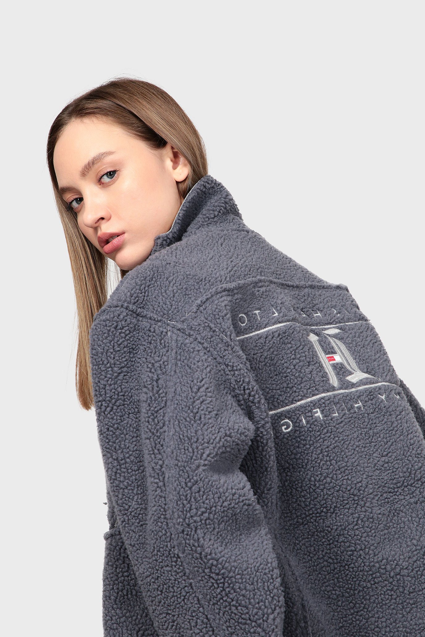 Мужская серая куртка  Lewis Hamilton FAUX SUEDE JKT 7