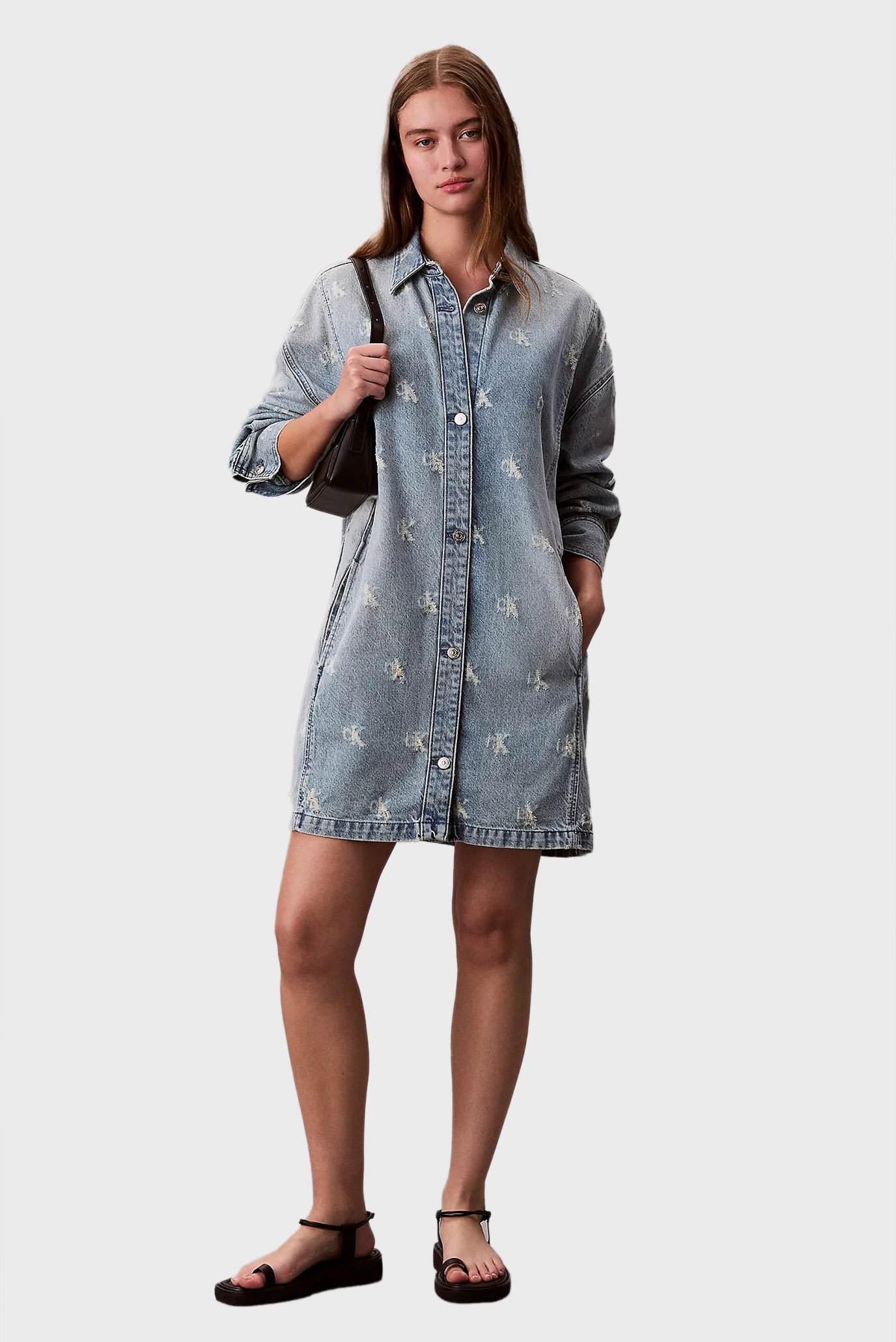 Платье DENIM SHIRTDRESS CK DISTRESSED I 2