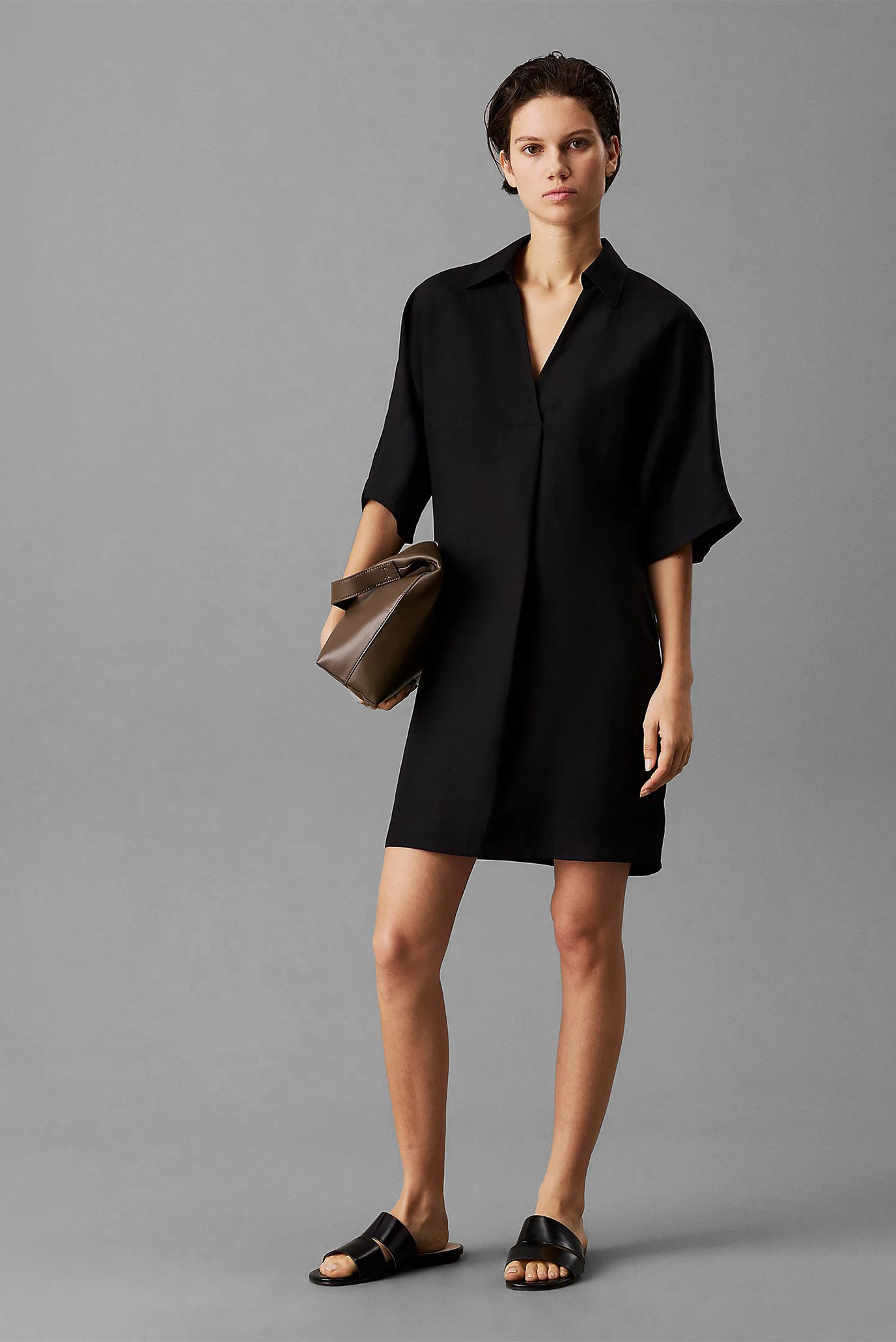 Платье LINEN BLEND HS SHIRT DRESS 1