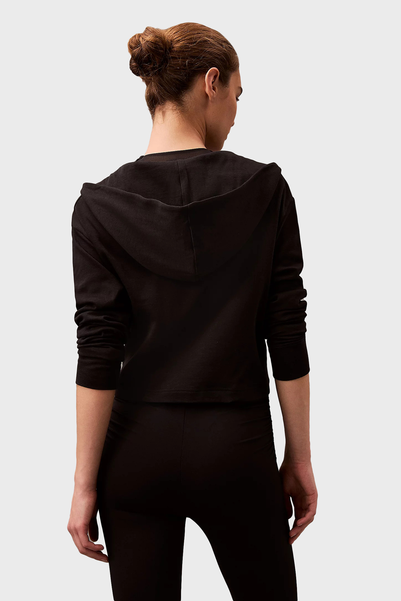 Женское черное худи 3