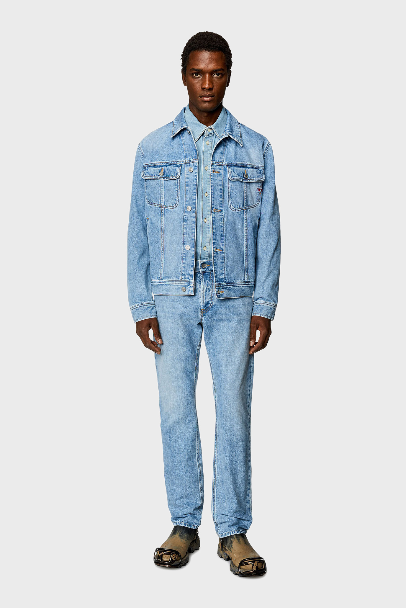 Мужская голубая джинсовая куртка D-BARCY 2