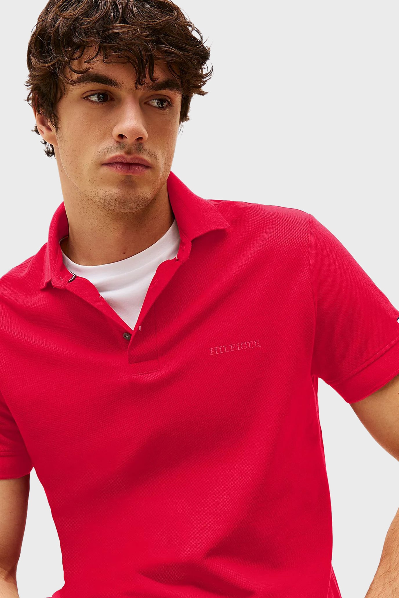 Мужское красное поло TONAL MONOTYPE 4