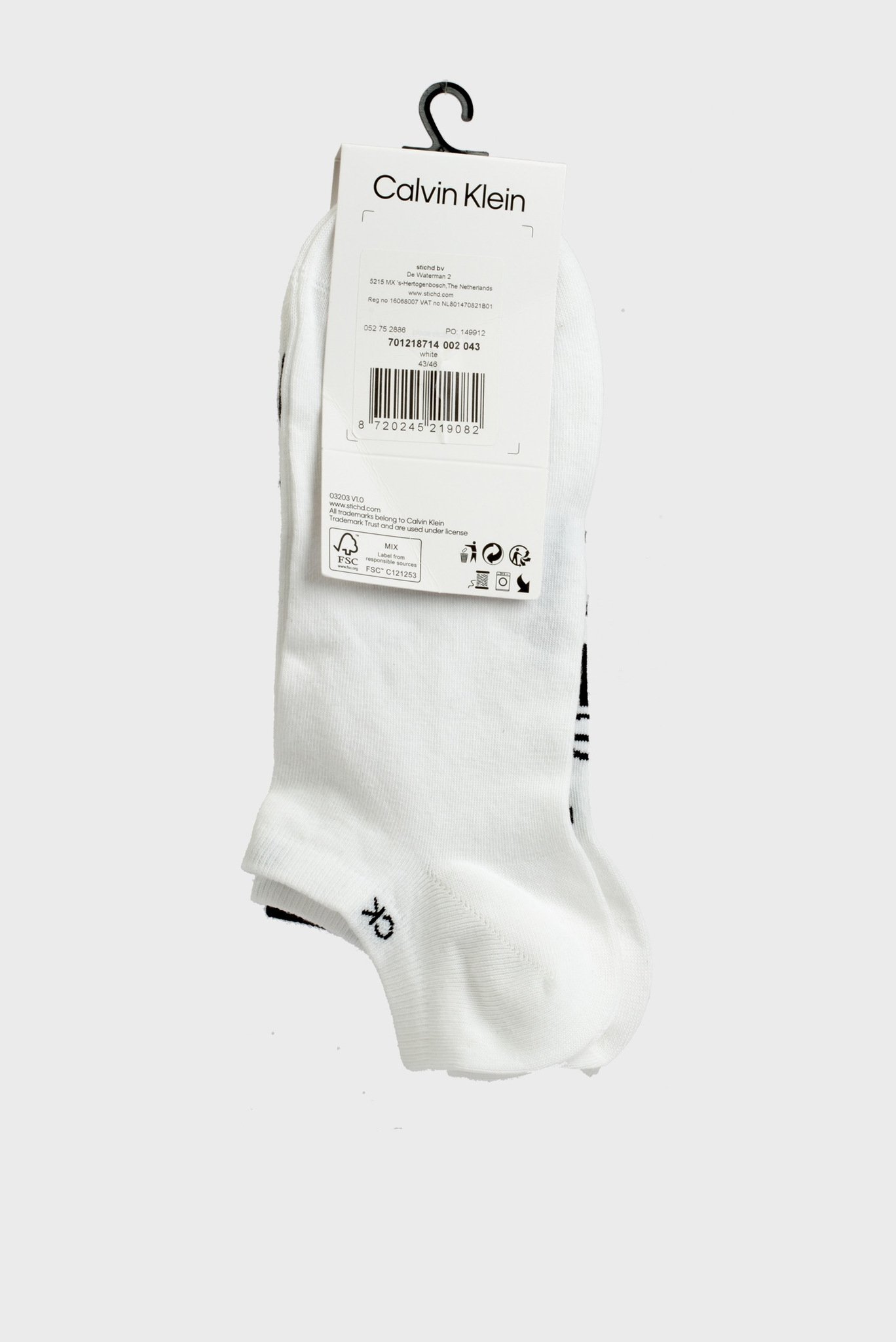 Носки CK MEN SNEAKER 2P ALL OVER PRINT 2