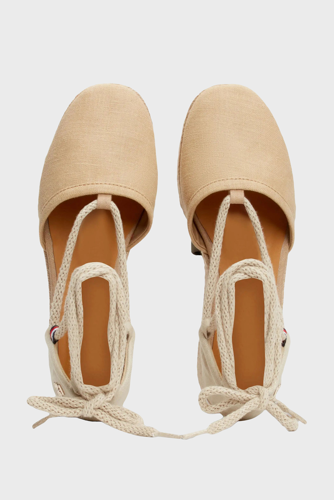Босоножки CLOSED TOE LINEN FLATFORM 4