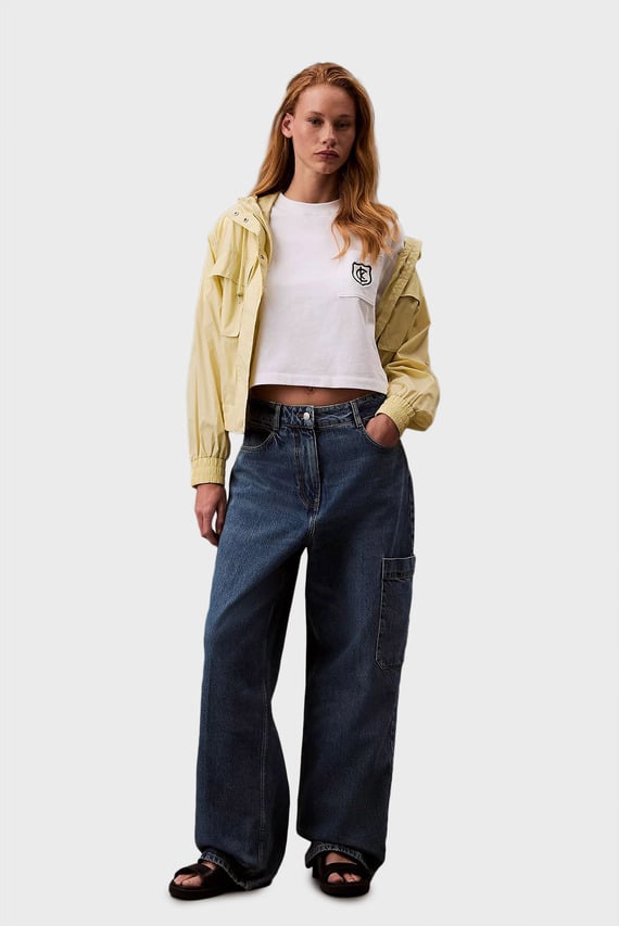 Футболка SS BOXY CK CREST CROP POCKET TEE