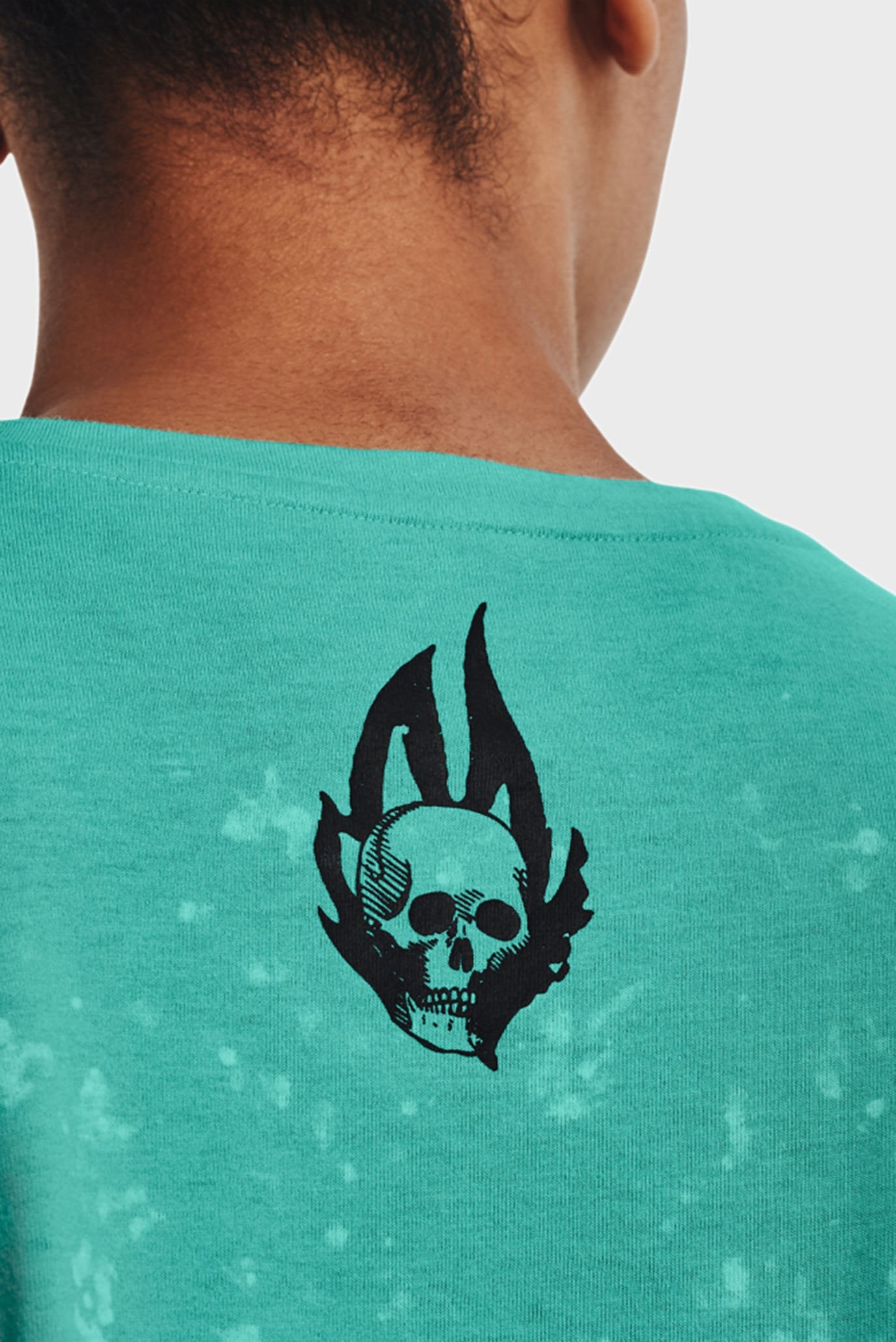 Женская бирюзовая футболка UA Destroy All Miles SS 12