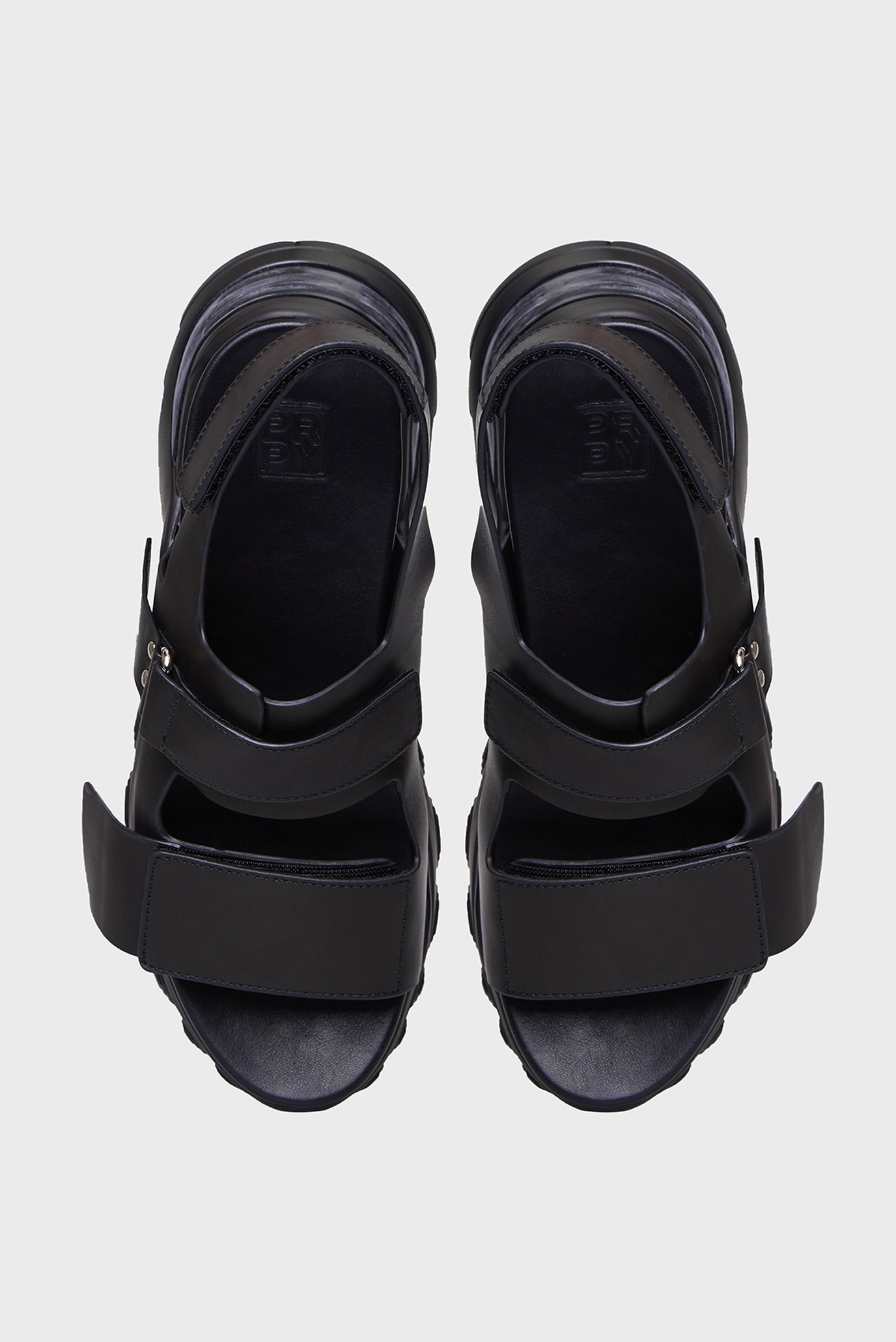 Женские черные кожаные сандалии Nonna 9